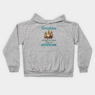 Gnomes Small Big Attitue Kids Hoodie